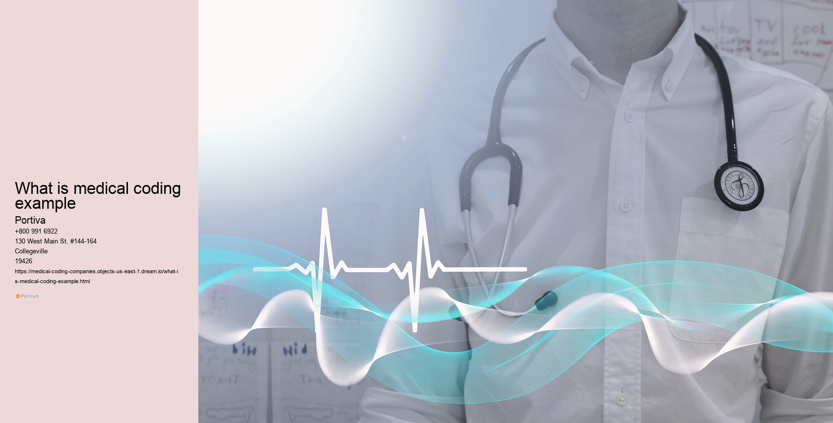 What is medical coding example